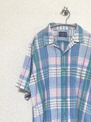 【Levi's】90s OLD VOYAGE マドラスチェック オープンカラーシャツ L 開襟 リーバイス Levis ヴィンテージ 古着