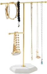 ateena ピアススタンド ネックレススタンド アクセサリースタンド ジュエリースタンド ディスプレイ 収納(ホワイトB)