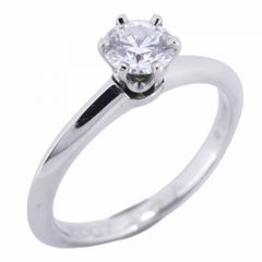 ティファニー(Tiffany) ティファニー リング ソリティア 1PD Pt950 プラチナ ダイヤモンド 0.33ct 6.5号レディース