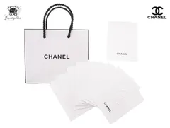 シャネル ムエット 調香紙 ココマーク 封蝋 紙製 10枚セット ショッパー付き CHANEL【Used 開封品】