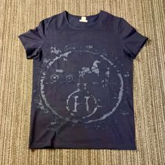 ★お盆期間限定価格★  エルメス HERMES ゴルチェ期 透かし ホースビット Tシャツ カットソー 半袖 紺 ネイビー [42] レディース N713/T2