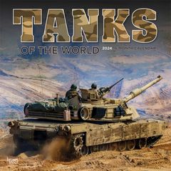 【輸入版】2024年 世界の戦車 カレンダー / ブラウントラウト 30.5 x 61 cm (Tanks of the World  Calendar)