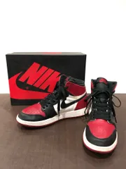 箱付　NIKE　ナイキ　2017　575441-610　AIR　JORDAN　1　RETRO　HIGH　BRED　TOE　エアジョーダン1レトロ　ハイカットスニーカー　ブレッドトゥ　24.5cm