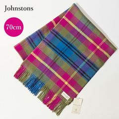 美品✨ジョンストンズ✨カシミヤ 100%✨大判ストール✨ピンク