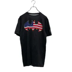 UNDER ARMOUR 半袖 プリントTシャツ L ブラック アンダーアーマー スポーツウェア クルーネック 古着卸 アメリカ仕入 a606-7015