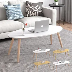 S165 ⭐ 楕円形テーブル モダンヴィンテージテーブル 金属フレーム 幅