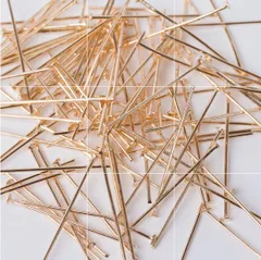 Ｔピン 30mm 100本 ゴールド 基礎金具 接続金具　　     K11