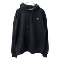 Champion ロゴスウェット パーカー L ブラック チャンピオン フーディー バックプリント トップス 古着卸 アメリカ仕入 a709-5822