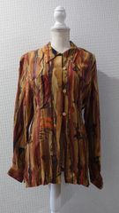 00s Rare ニュースペーパー柄 シースルーシャツ 短丈 archive - メルカリ