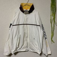 90s NAUTICA 袖ロゴ ナイロンジャケット 白 長谷川昭雄 AH.H - メルカリ