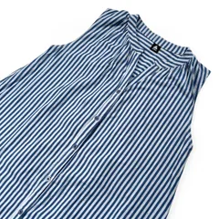 美品 merlot メルロー ストライプ ノースリーブ ロング ワンピース フリー /レディース/イチオク/ブルー系のサムネイル