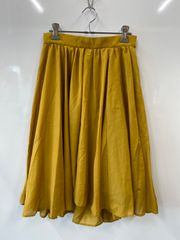 nl335⚫︎Doux archives⚫︎ドゥアルシーヴ⚫︎フレア⚫︎スカート⚫︎sizeM⚫︎マスタード⚫︎日本製