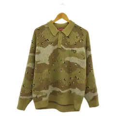 【中古】Supreme Small Box Polo Sweater L desert camo  シュプリーム[92]