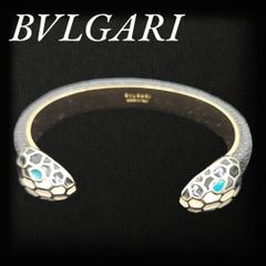 【8月限定20%OFFクーポン!!】BVLGARI ブルガリ スネークヘッド セルペンティ フォーエバー ブレスレット バングル XSサイズ