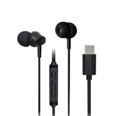 【 新品 未開封 】   オズマ Type-C用ステレオイヤホンマイク DAC搭載 ブラック ESM-C200BK 未使用 送料無料