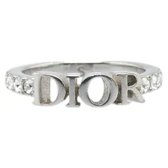 Dior evolution リング シルバー S Dio(r)evolution Ring Gold-Finish Metal and White Crystals | DIOR