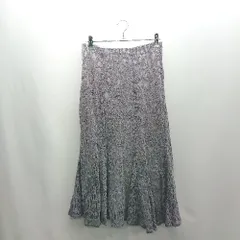 ◇ Θ PROPORTION BODY DRESSING 花柄 レース ミモレ丈 マーメイド スカート サイズM ラベンダー系 レディース E  【1502200011736】