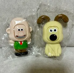レトロ　ウォレスとグルミット フィギュア マスコット 3種類セット　激レア ウォレス＆グルミット ダブルフィギュアマスコット｜商品情報