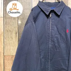 《90年代当時物》ポロバイラルフローレン Polo By Ralph Lauren 黒☆スウィングトップ L 刺繍ロゴ ワンポイントロゴ ポニーロゴ YKKジッパー マーブルボタン 90s 90's ブラック h