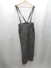 ◇ Θ AMERICAN HOLIC ショルダー取り外し可能 デニム生地 ロング丈 タイト スカート サイズM ダークグレー系 レディース E  【1501230022064】