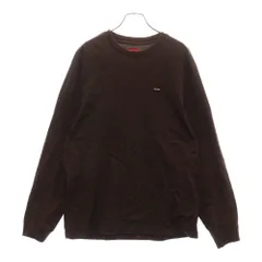 SUPREME (シュプリーム) Small Box Logo L/S Tee スモールボックスロゴ ロングスリーブカットソー 長袖Tシャツ ブラウン