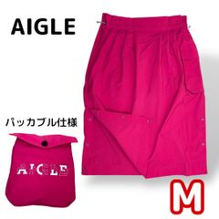 AIGLE エーグル ニューカティシア スカート ピンク Mサイズ相当 パッカブル 撥水 軽量 アウトドア レディース