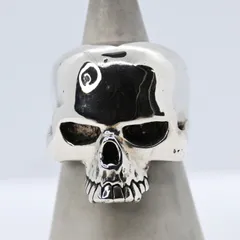 【研磨済】CRAZY PIG LARGE EVIL SKULL リング シルバー 19号 silver 925 指輪 クレイジーピッグ ラージエビルスカルのサムネイル