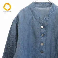 小千谷織物之証 リネン シャツ 織物工房 和服 4L 885142iのサムネイル