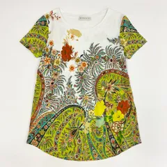 希少 ETRO アニマル×ボタニカル カットソー レディース イタリア製L