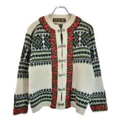 ノルウェー製 nordstrikk ノードストリック チロリアンニットセーター ユーロ ホワイト(レディース M相当)中古 古着 U3596