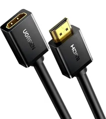 ★UGREEN HDMI 延長ケーブル 延長コード 4K 60Hz 3D対応 (HDMI オス-メス)PS4/PS3 Fire TV Stick、HDTV、PC、Switch等対応 ハイスピード 金メッキコネクタ-0.5m