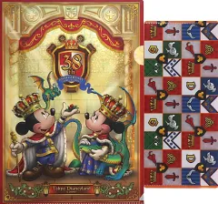 【中古】グッズセット ミッキーマウス＆ミニーマウス(38周年記念) クリアホルダー＆チケットケース 「ディズニー」 東京ディズニーランド限定