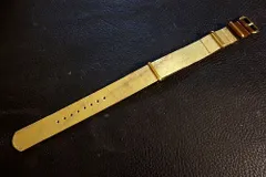 ◆Leather NATO G10Strap◆高品質国産本牛革キップレザー エイジドゴールド カスタムオーダー(ラグ幅/バックルカラー) 受注生産(納期10日前後) 腕時計ベルト