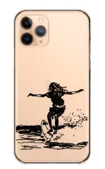 iPhone 16 ケース カバー アイフォン16 スマホケース ハードケース サーフィン サーファー 海 波 波乗り ビーチ シルエット かっこいい カッコイイ おしゃれ カラー01