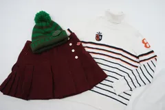 中古 レディース パーリーゲイツ PEARLY GATES コーディネートセット 0(S) 秋冬 初心者ゴルファーコースデビュー