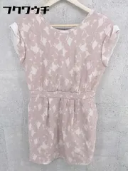 ◇ Lily Brown リリー ブラウン 花柄 フレンチスリーブ ミニ ワンピース サイズ1 ピンク レディース 【中古】 【1002800527144】