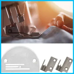 【迅速発送】B タイプ針板、送り歯ミシン本縫いミシン用アクセサリー、行針板送り歯セットはすべての工業用単針ミシンで使用できます。