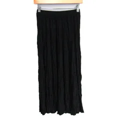 ユニクロ ツイストプリーツロングスカート 未使用 イネスコラボ ボトムス 黒 レディース Sサイズ ブラック UNIQLO