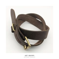 革ベルト ベルト art brown アートブラウン レザーカンパニー 本革 ブラウン SINCE1974 USED 32サイズ