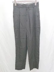 ◇ UNITED ARROWS ユナイテッドアローズ 薄手 オフィス系 タックパンツ サイズ40 チャコールグレー系 レディース P  【1406240006861】