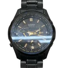 1円 保/箱付 稼働 良品 カシオ LIW-M610TS 電波ソーラー 黒文字