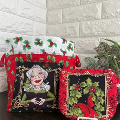 ロラライハリス　テッシュケースと内ポケット付き巾着袋③