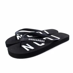 ディースクエアード DSQUARED2 BE ICON FLIP FLOPS ビーチサンダル トング フラット ラバー 37 23.5cm 黒 ブラック S83FF0001 /KH ■GY29のサムネイル