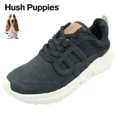 Hush Puppies ハッシュパピー レディース レザー スニーカー ウォーキングシューズ HPW11081 11082 紐靴 本革 BOLD BLACK NUBUCKのサムネイル