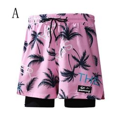 新品! 水着 メンズ サーフパンツ ハーフパンツ 海水パンツ 男性 体型カバー おしゃれ スイムショーツ 水陸両用 インナー インナー付 大きいサイズ 膝丈 ショートパンツ スイムパンツ 海 プール kkkudd