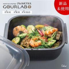 Iwatani GOURLAB+ グルラボパーソナルセット 電子レンジ調理器具 オーブン対応 日本製 レンジ調理 蒸し器 スチーマー 食洗機対応 オーブン調理 耐熱 火を使わない 万能 保存容器 レシピ付き
