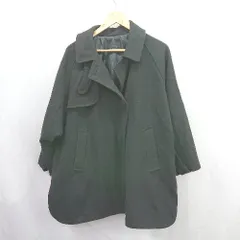 ◇ ⊇ studio CLIP スタディオクリップ ロング丈 長袖 スタンドカラーコート サイズフリー ブラック レディース E  【1506230027934】