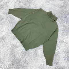 【anderson】アンダーソン  タートルネック ニット  (M)  カジュアル  ヴィンテージ  メンズ  緑系  グリーン【送料無料】 毛100%