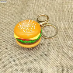 ハンバーガー 食品サンプル キーホルダー キーリング グッズ 雑貨 食べ物 おしるこ 海外 土産 プレゼント アクセサリー 誕生日 記念日 select ギフト などに