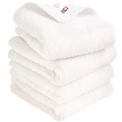 【新着商品】今治タオル 認定 フェイスタオル hiorie(ヒオリエ) リバースタオル 4枚セット オフホワイト 日本製 速乾 吸水 今治ブランド 綿 コットン100% 0